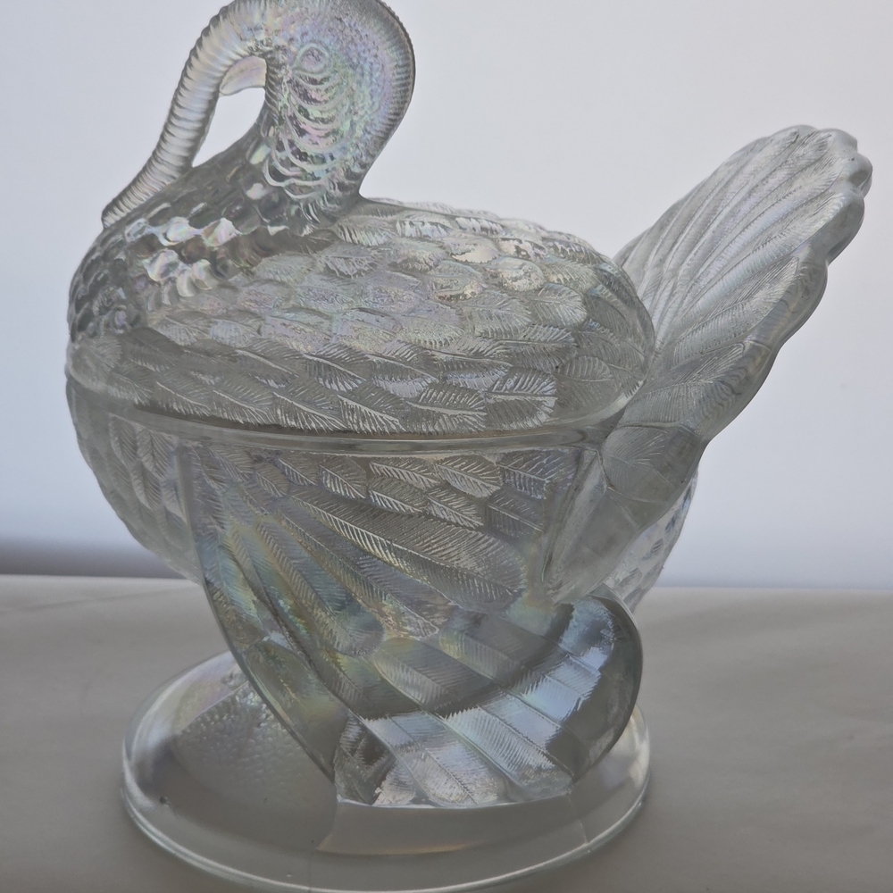 Clear Glass L.E Smith Turkey Accent Decor